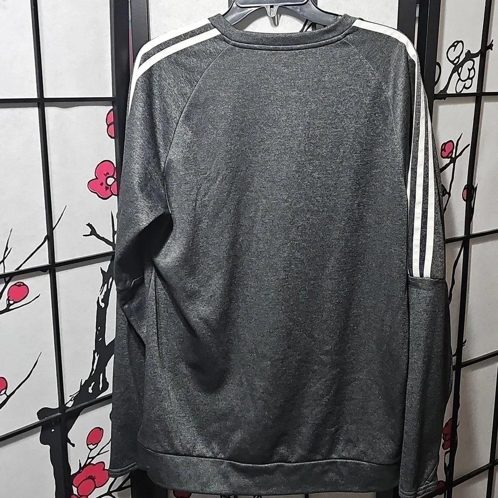 Adidas Climawarm Running Gray Sweatshirt Size Large